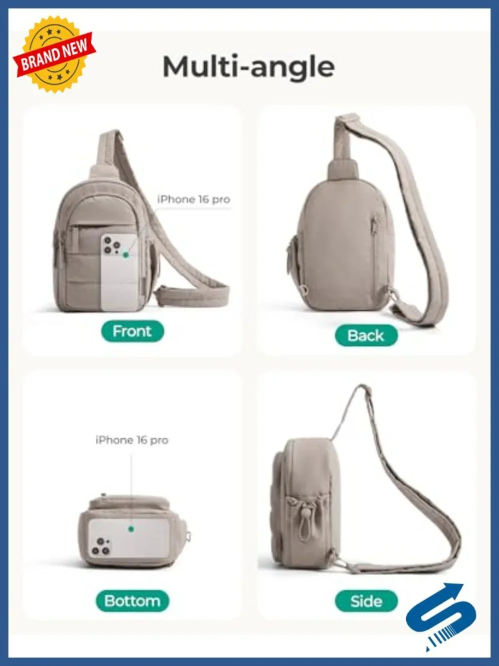 Small Sling Bag Crossbody Hobo Handbag with RFID Blocking